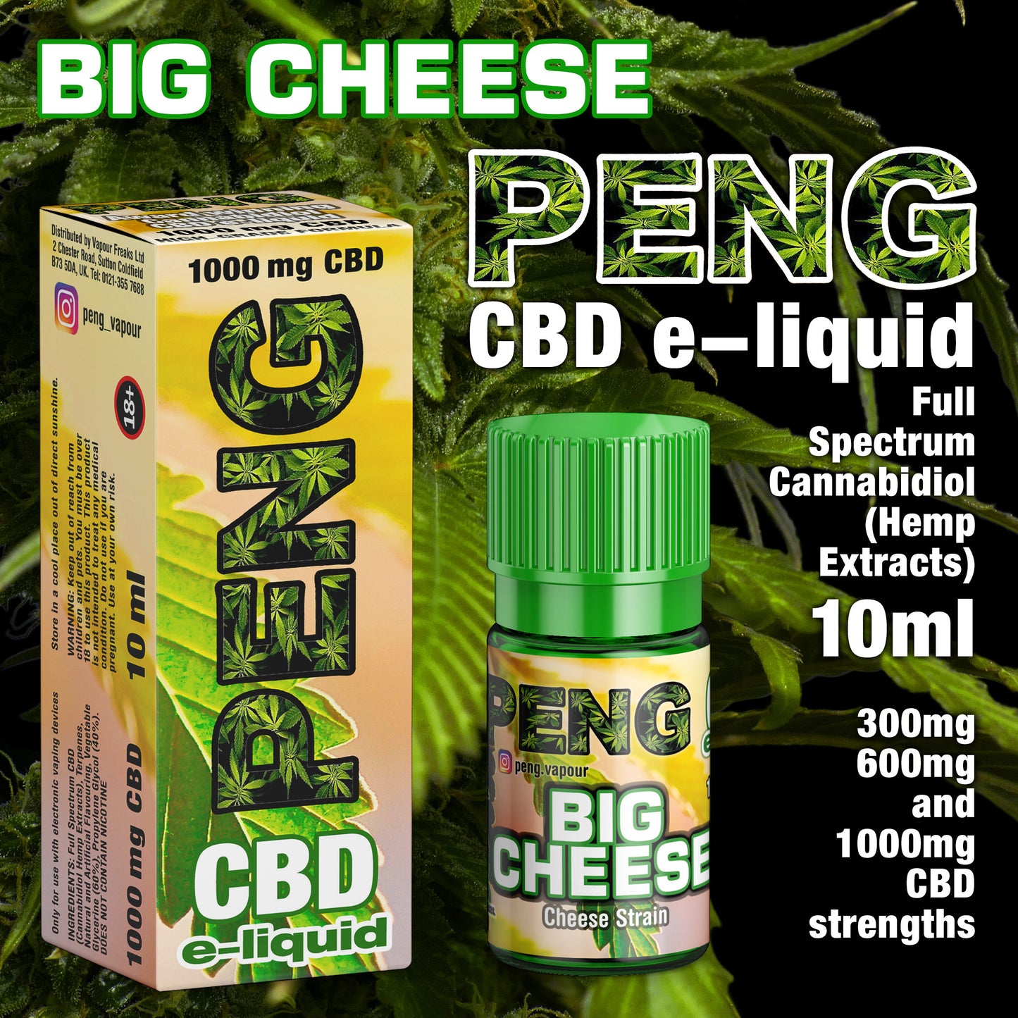 Big Cheese CBD Eliquid Ireland